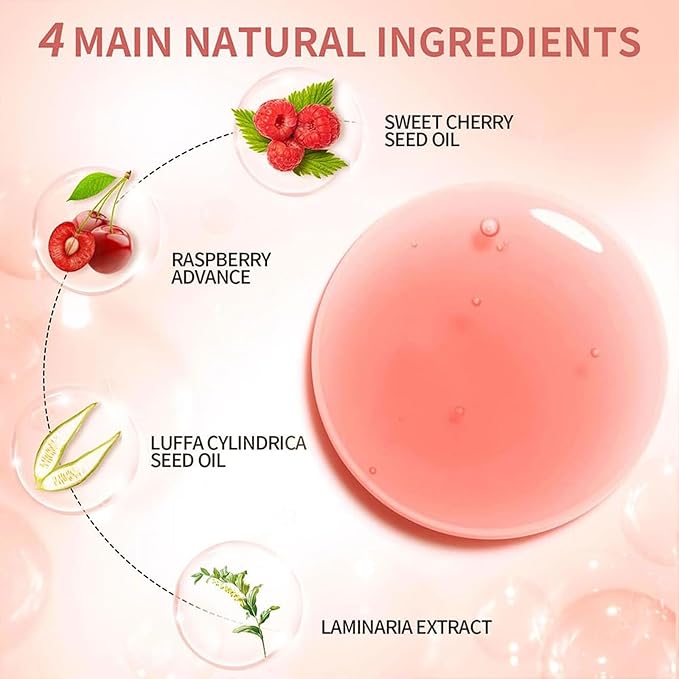 Hydrating Lip Glow Oil, Lip Oil Gloss Transparent Toot Tinted Nourishing Long Lasting Repairing Lightening Lip Lines (ROSEWOOD) 0.2 OZ
