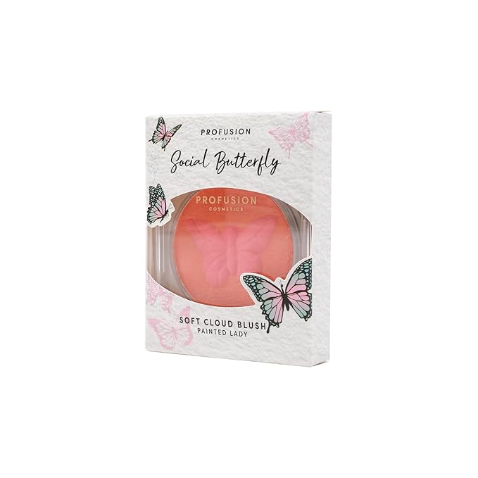 Profusion Cosmetics Empowered Social Butterfly Mousse Blush, Lightweight and Velvety Smooth Texture Improves Natural Flush,Unique Beauty with Radiant Glow (Painted Lady, Standard)