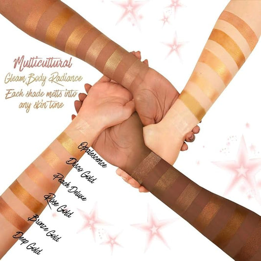 Gleam Body Radiance All In One Makeup, Moisturizer & Glow For Face & Body - Peach Deluxe, Mini 1 fl.oz.