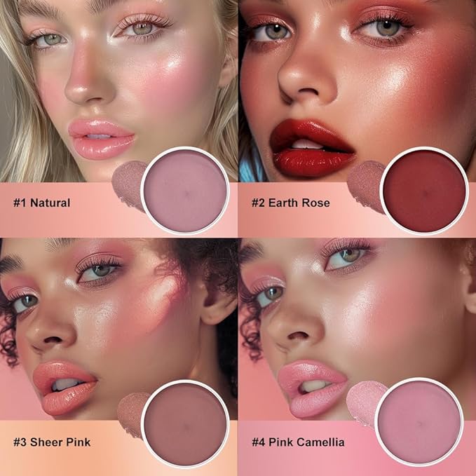 Miracle Balm, Blush for Cheeks, Lips, Eyelids, Face, Blush Balm Face Makeup, Moisturizing Facial Tint for Radiant Skin (1, Pink Camellia, Large)