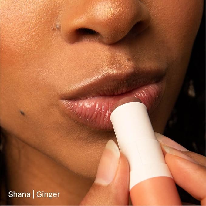Bundle of ATTITUDE Oceanly EWG Verified, Plastic-Free, Vegan, Blush, Corail, 0.3 Oz + Bronzer, Ebony, 0.3 Oz+ Highlighter, Sunset Glow, 0.3 Oz + Lip Gloss, Ginger, 0.12 Oz