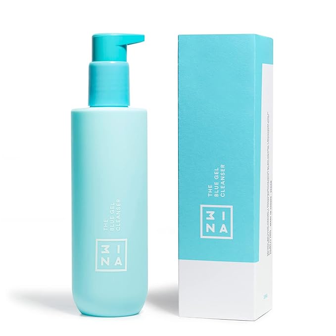 3ina MAKEUP - Vegan - Cruelty Free - The Blue Gel Cleanser - Blue - Makeup remover - Refreshing micellar formula - Aloe & Hamamelis - Smooths, calms, refresh and purifies skin