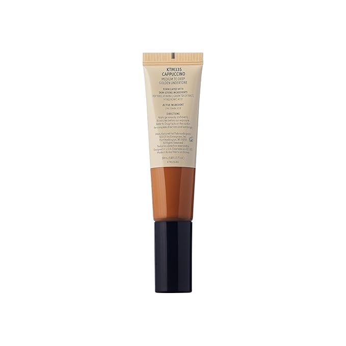Tinted Moisturizer with SPF 32 PA+++ (Cappuccino), 12 Hour Hydrating Sunscreen for Face, No White Cast, Natural Radiant Finish, Medium Coverage, With Hyaluronic Acid, Vitamin E, Peptide