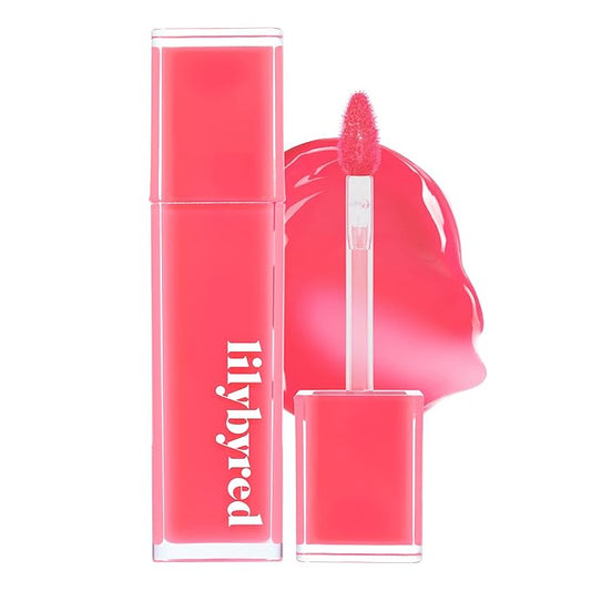 lilybyred Bloody Liar Coating Tint | Korean Glossy Lip Stain, Vivid & Juicy Color, Syrupy Shine, Moisturizing, Long-Lasting & Smudge-Proof, Non-Sticky, Lightweight (06 Rosy Strawberry)