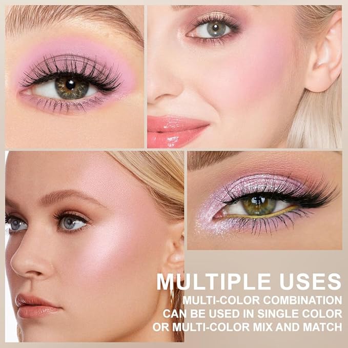 All-in-One Makeup Palette β High Pigment Contour, Blush & Eyeshadow β Matte & Shimmer Finishes β Long-Lasting, Blendable & Lightweight β Professional & Daily Makeup Kit (03#, (Pack of 1))