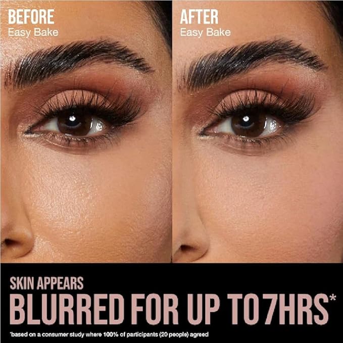 H.U.D.A BEAUTY E-Bake Loose Baking & Setting Powder (Cherry Blossom) 0.71 oz / 20 g + Bonus Acne Patch (36 Pieces)