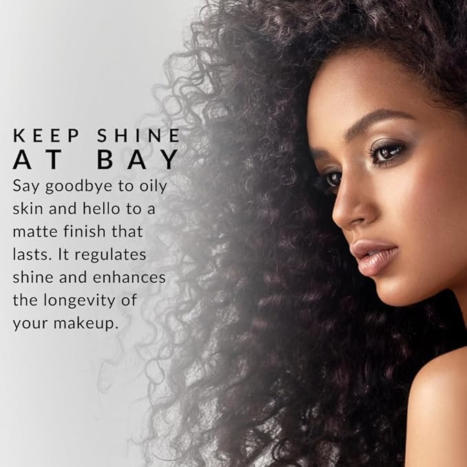 Shine Away Oil Blotting Primer by Flori Roberts, Long Lasting Oil and Shine Control, Flawless Complexion for Women of Color or Darker Skin Tones