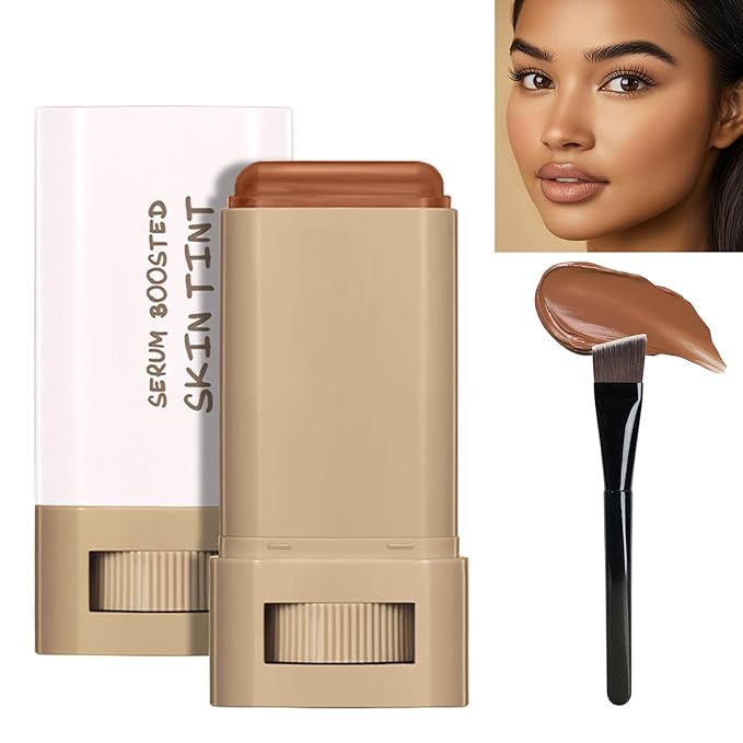 Balm Foundation Makeup, Moisturizing Serum Contour Stick, Natural Finish Makeup Even Skin Tone (03, 1 PCS)