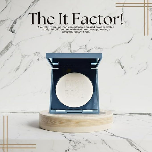 HUDA BEAUTY Easy Bake and Snatch Pressed Talc-Free Brightening and Setting Powder Poundcake