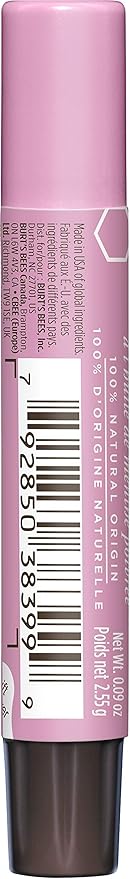 Burt's Bees Lip Shimmer, 100% Natural Moisturizing, with Peppermint Oil, Guava, 0.09 Oz - 6 Pack