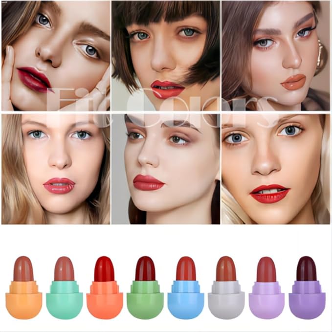 SWANNA Mini Lipstick Set, 8 Color Capsule Lipstick, Matte Lipstick Set, Waterproof Long Lasting Mini Capsule Lipstick Set, Long Lasting Mini Matte Lipstick Lip Gloss, Multi Color Matte Lipstick
