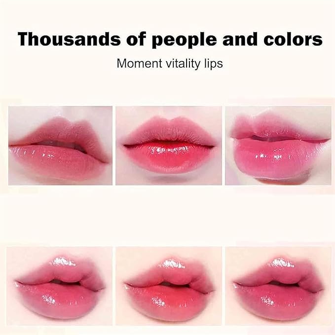 (2pcs) Anti transfer color changing lipstick, gold crystal lipstick, color changing gold foil, female lip stick, long-lasting moisturizing gloss