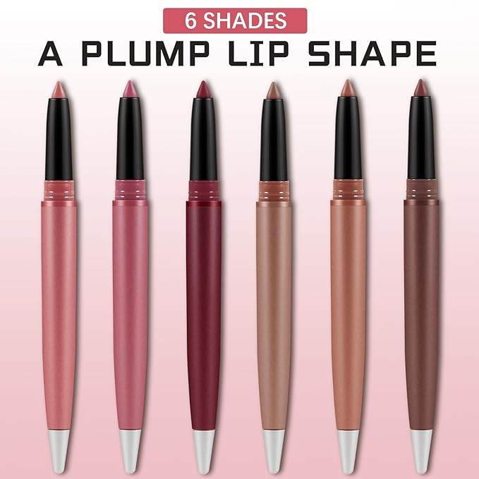 Waterproof Lip Liner Pencil, Long Lasting Matte Lipstick Makeup, Liner Lip Stick for Women