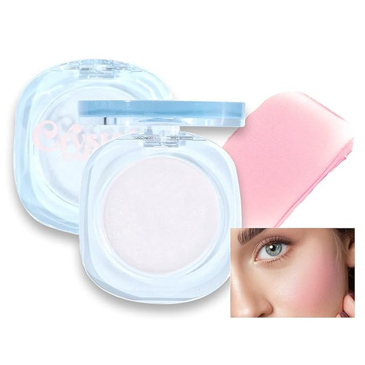 White Cream Blush,Color Changing Blush for Cheeks and Lips Tint Magic Black PH Temperature Changing Face Tint Stain Blush Blendable Dewy & Natural Finish for All Skin Tones (01#White)