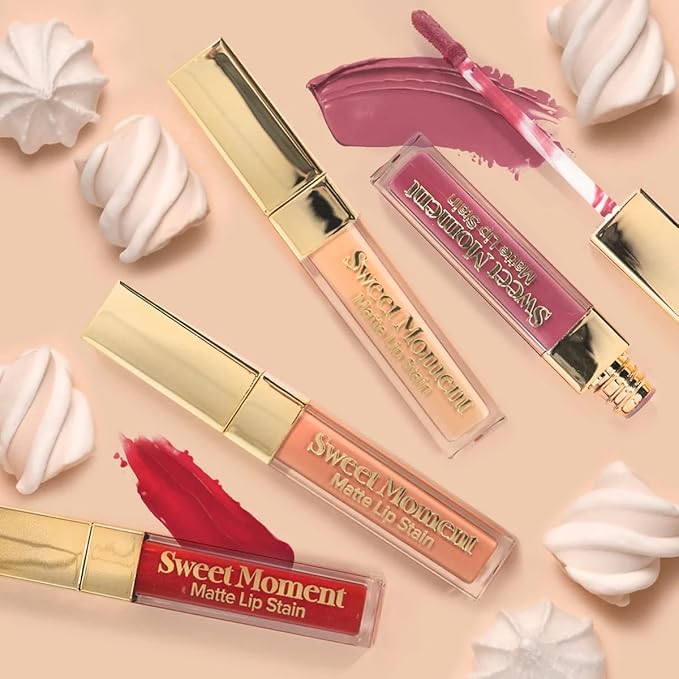 Sistar Sweet Moments Matte Lip Stain Long-Lasting Matte Finish Vivid High Pigment Colors Smooth and Sweet 1.5 mL / 0.05 fl. oz. (Vampire)