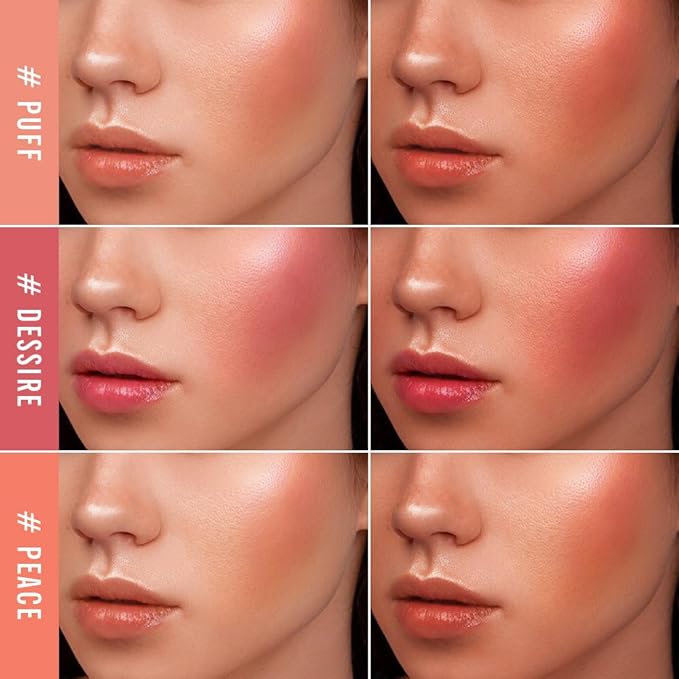 KIMUSE Liquid Blush - Soft Cream Blush for Cheeks, Long-Wearing, Waterproof & Smudge Proof, Dewy Finish