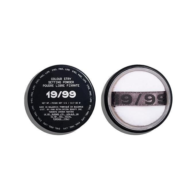 19/99 Color Set Setting Powder | Cruelty-Free, Vegan, Responsible Beauty (Clear, 0.17 oz | 5 g)