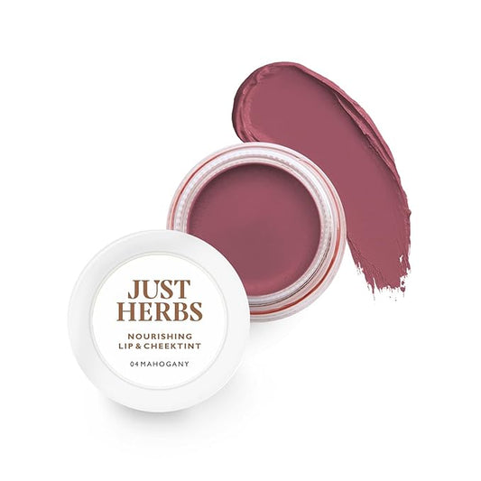 Organic Creamy Matte 3 in 1 Lip & Cheek Tint, Blush For Women - SLS,Chemical & Paraben Free - 0.14 fl. oz. (Mahogany)