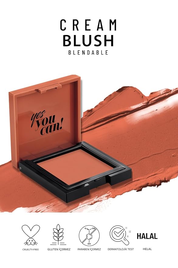 Cream Blush 47 | Fresh | Healthy & Natural Look | Ligh Weighted Formula | Sebum Control Richly Pigmented | Easily Blendable | Long Lasting | Semi Matte | 0.18 oz.