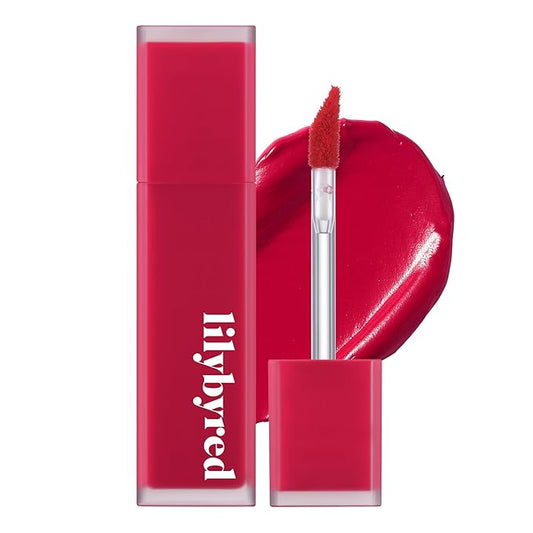 lilybyred Mood Liar Velvet Tint | Korean Moody Matte Lip Stain, Creamy Velvet Texture, Blurring Soft-Focus Effect, Highly Pigmented, Smudge-Proof, Long-Lasting, 0.14 oz. (06 Innocent Apple)