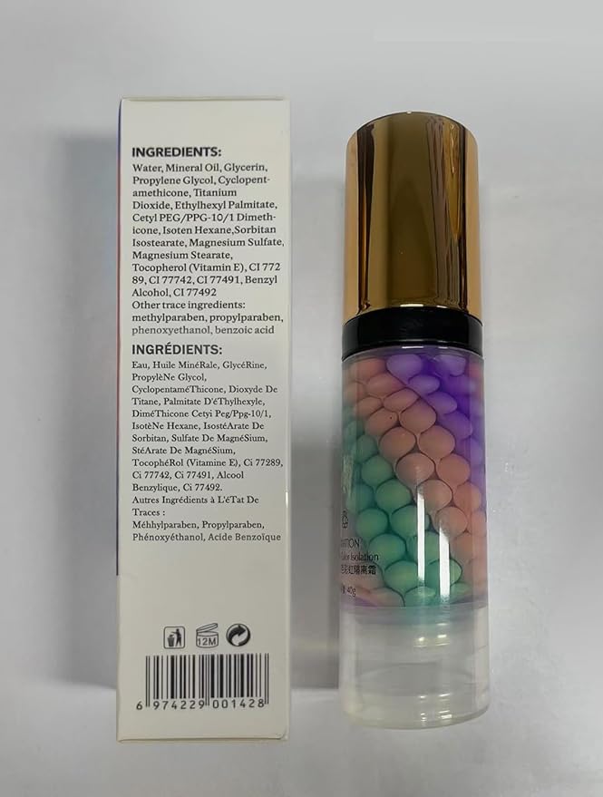 One Step Color Corrector,Isolation Cream,Moisturizing Concealer Foundation,Invisible Pore Makeup Primer,Oil Control Color Correcting for Women