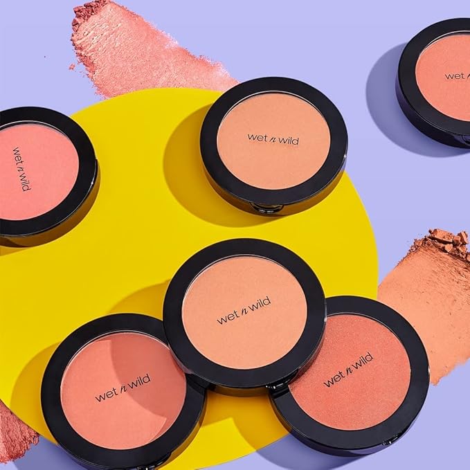 wet n wild Color Icon Blush, Effortless Matte Natural Sheer Glow & Seamless Blend, Luxuriously Infused Smooth Jojoba Oil, Cruelty-Free & Vegan - Pearlescent Pink(Packaged)