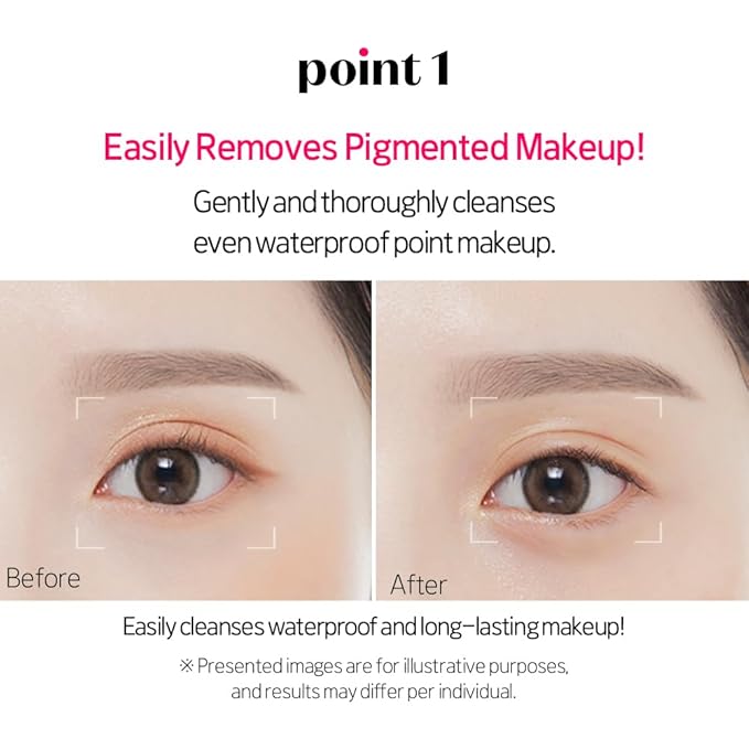 ETUDE Lip&Eye Remover 8.45 fl.oz (250ml) 21AD | Water and Oil Formula for Deep Cleansing | Lip and Eye Makeup Remover for All Types | Gentle Face Cleanser for Sensitive Skin | Korean Skin Care