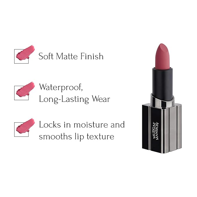 MUZIGAE MANISON City Chic Trio - 06 Ruffle | Objet water 01 Signature & 02 Spicy & Moodwear Blur 06 Ruffle | K-Beauty Lip Stain Matte Lipstick