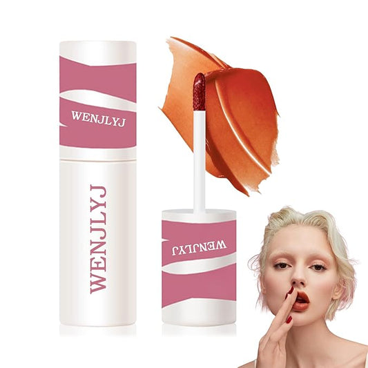 Lip Tint Stain Set,Mini Velvet Lip Tint Watery Lip Stain Long Lasting Waterproof Moisturizing Lip & Cheek Tint,Hydrating,Natural Glossy Liquid Lipstick Lip Gloss Kits for Women (set E)