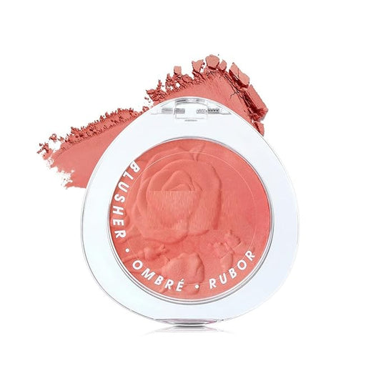 MAEPEOR Embossed Blush 8 Colors Lightweight Natural Look Matte Face Blush Long-Lasting Highly Pigmented Powder Blusher (Color 07)