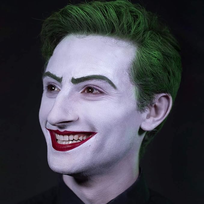 Graftobian Classic Chaos Clown Makeup Kit - Complete 11-Piece Set for Scary Jester or Clown Costume - Deluxe Face Paint with Full Color Instructions Included, Perfect for Cosplaying and Halloween