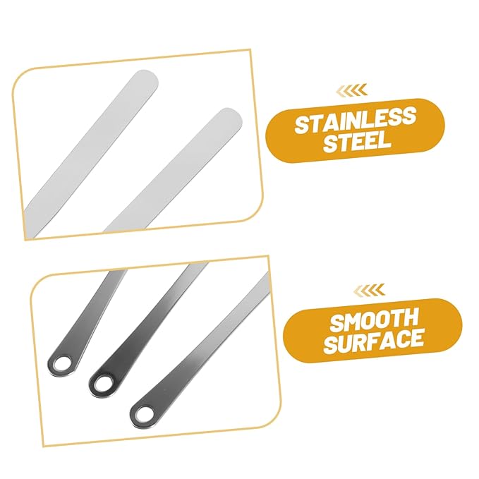 FRCOLOR 3pcs Tool Powder Foundation Blenders Metal Spatula Korean Makeup Scraper Palette for Makeup Cosmetic Mixing Spatula Makeup Spatula Mixer Beauty Spatula Stirring Rod Stainless Steel