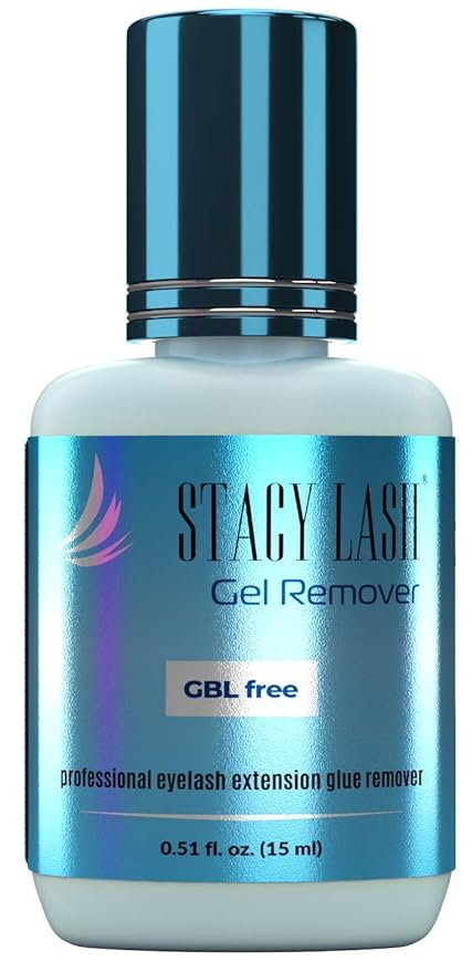 Extra Strong Evolution Eyelash Extension Glue + Gel Remover - Stacy Lash / 1-2 sec Drying time/Retention – 8 Weeks/Maximum Bonding Power/Professional Use Only Black Adhesive/Gel Remover/ 15 ml