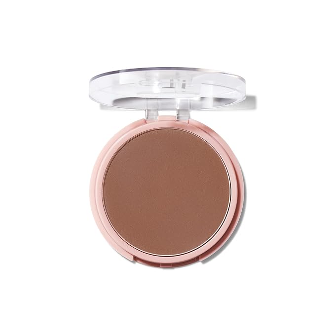 e.l.f. Halo Glow Powder Filter, Ultra-fine Finishing Powder, Smooths The Look of Pores & Fine Lines, Creates A Soft-Focus Glow, Vegan & Cruelty-Free, Rich Cool