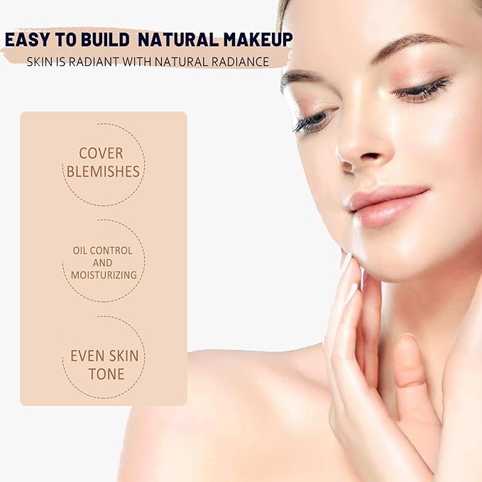 Skin Tone Adjusting CC Cream SPF 50, New Cosmetics CC Cream, Pre-makeup Primer Moisturizing Skin Concealer Brightening Skin Tone (Natural, 2PCS)