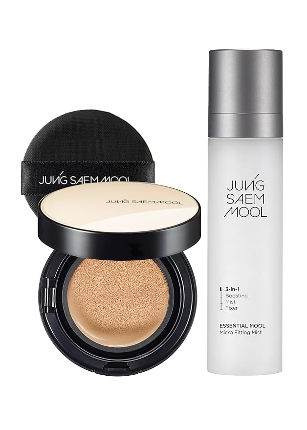 Essential Skin Nuder Cushion (Light) | Refill not Included + Essential Mool Micro Fitting Face Mist (120 ml)