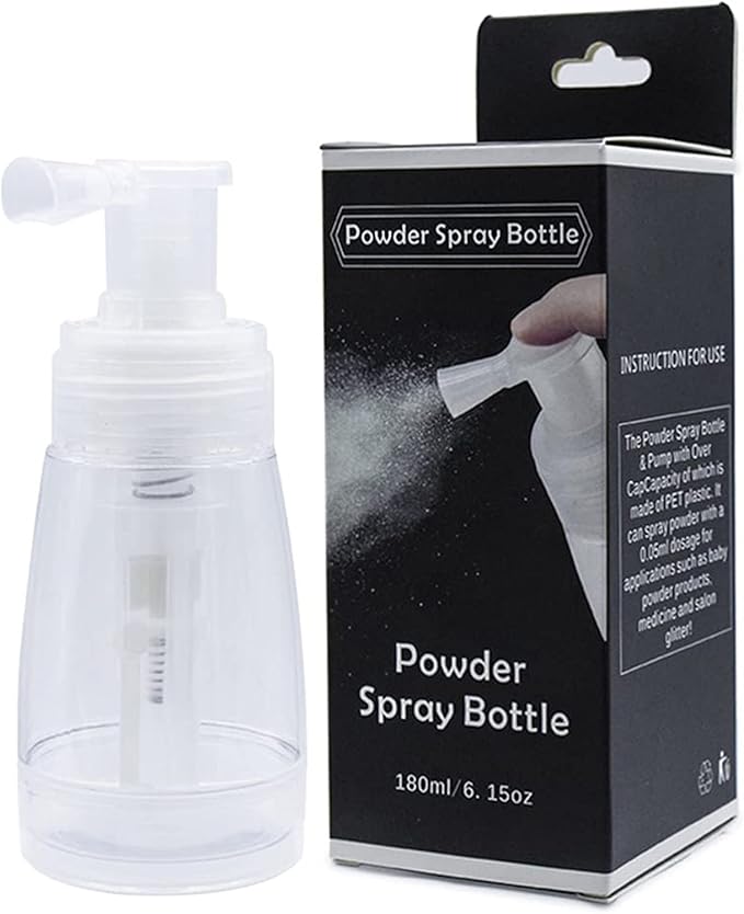 Dry Powder Sprayer Barber Powder Spray Bottle Empty Travel Cosmetic Blower for Hair Salon Home Beauty