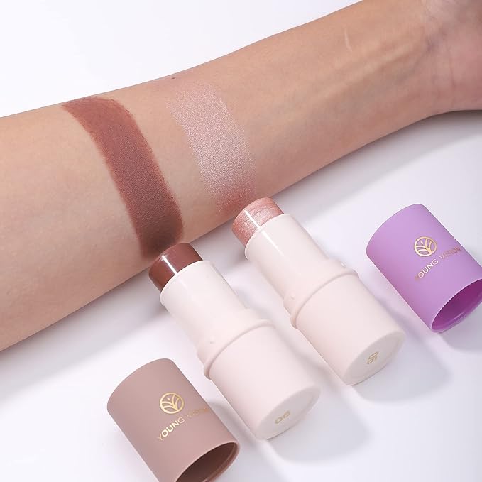 YOUNG VISION Contour Stick - Bronzer and Matte Finish Makeup Stick for Women, Lightweight and Blendable