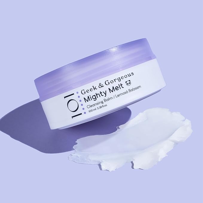 Geek & Gorgeous Mighty Melt cleansing balm - removes waterproof makeup & sunscreen, gentle for all skin types, 100ml