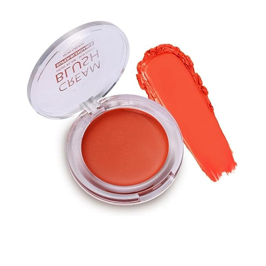 MAEPEOR Cream Face Blush 8 Color Lightweight Smooth Natural Look Matte Face Blush Long-Lasting Buildable Blusher for Cheeks (104 Sunflower)