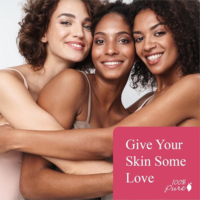 100% PURE 2nd Skin Lightweight Serum Foundation Anti-Aging Face Makeup - Blendable Coverage Liquid Hydration Boost for Soft Plumped Up Glow, Vegan Shade 1 (Neutral w/Yellow Undertone) - 1.18 Fl Oz