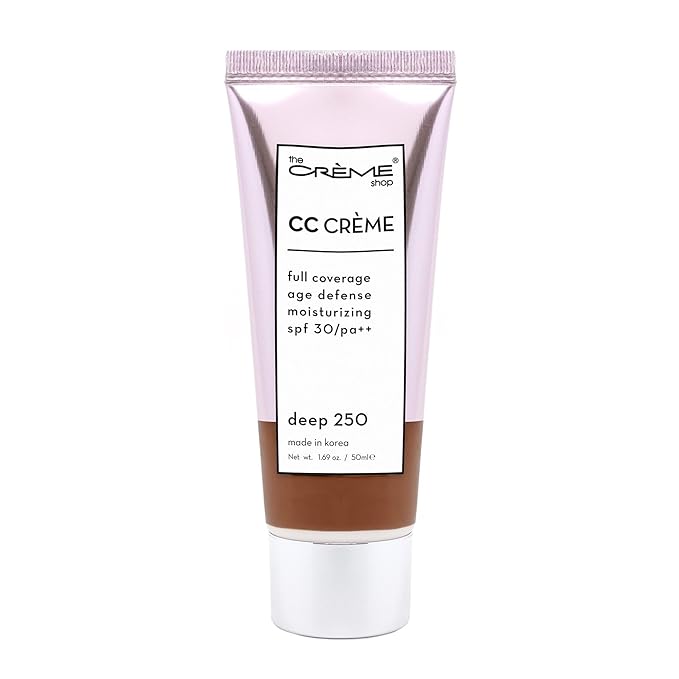 The Creme Shop Color-Adapting Makeup Infused with Kokum Butter, Grapeseed Oil, Cica, Vitamin C, and Aloe Leaf Extract - Full Coverage, Hydrating, SPF 30 - Inclusivity in Every Shade – DEEP 250