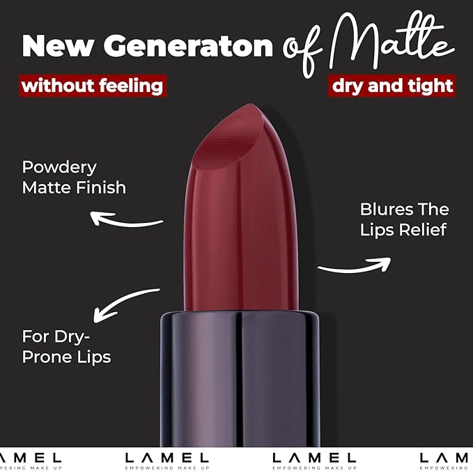 Red Matte Lip Essentials Bundle: Gel Lip Liner Pencil 412 and Powder Drop Lipstick 401 Set