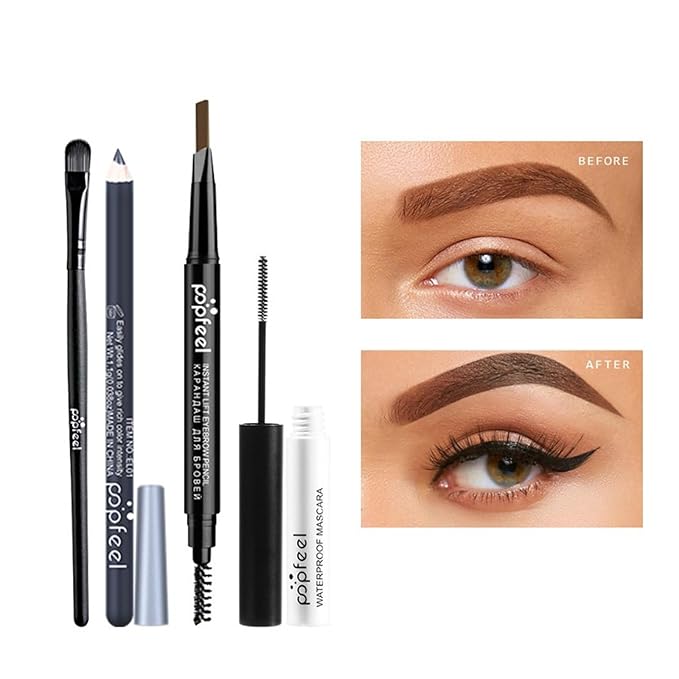 10 Pcs All In One Full Makeup Set, Professional Makeup Kit for Girls Teens Beginners Multipurpose Essential Starter Bundle Include Eyeshadow Palette Mascara Eyebrow Pen Eyeliner Eyeshadow Brush