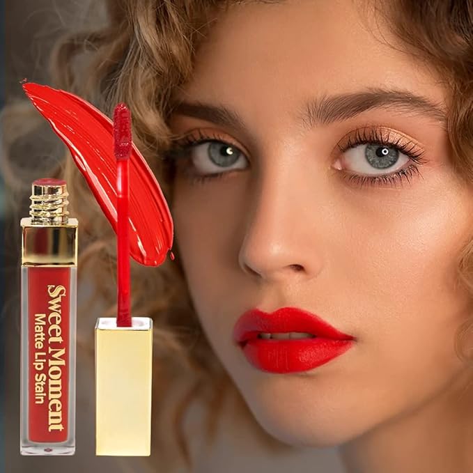 Sistar Sweet Moments Matte Lip Stain Long-Lasting Matte Finish Vivid High Pigment Colors Smooth and Sweet 1.5 mL / 0.05 fl. oz. (Vampire)