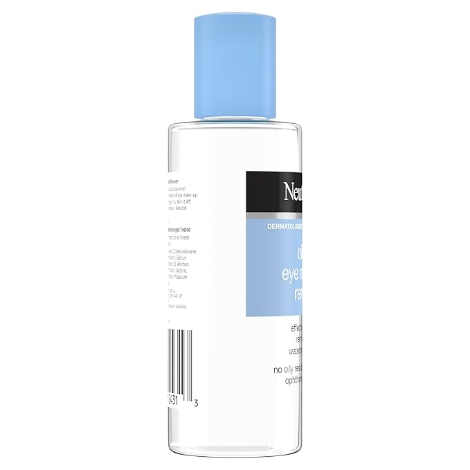 Neutrogena Gentle Oil-Free Eye Makeup Remover & Cleanser for Sensitive Eyes, Non-Greasy Makeup Remover, Waterproof Mascara Remover, Dermatologist & Ophthalmologist Tested, 3.8 fl. oz