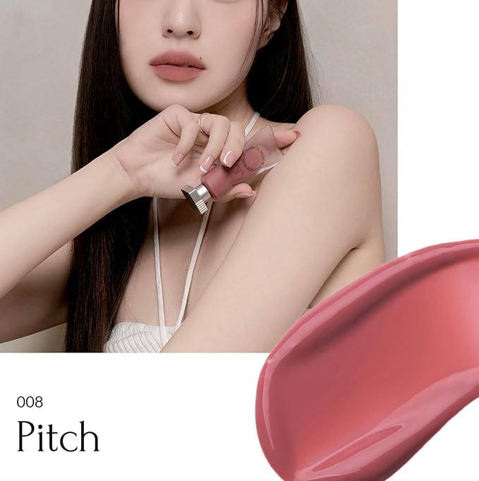 Objet Water Lip Stain Matte Lipstick – (Watery to Blurry Tint), Long-Lasting, Hydrating, Waterproof Wear – K-Beauty Liquid Lipstick for Women, Bold Red Tinted Gloss (008 PITCH)