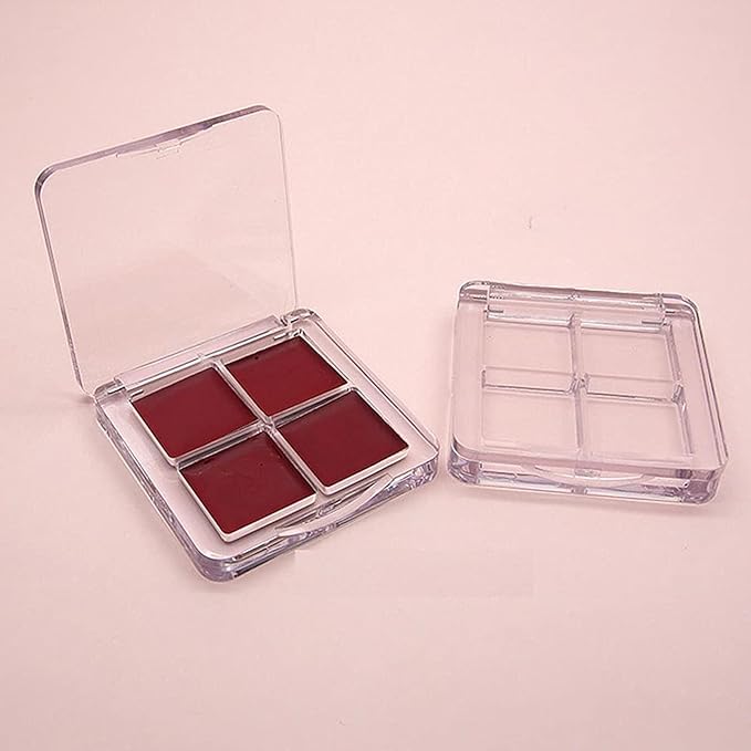 Empty Lipstick Palette, 3 Pieces Empty Makeup Palette Box Eyeshadow Palette Box DIY Eyeshadow Powder Blush Lipstick Palette for Women Daily and Travel Use