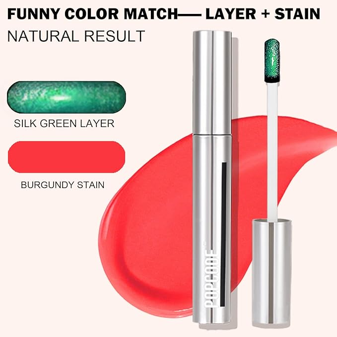 Peel Off Lip Stain - Long Lasting, Transfer Proof and Waterproof Tattoo Lip Tint, Matte Finish Lip Stain Peel Off, Infused with Vitamin E & Algin & Hydroxyacetophenone, #004 Burgundy