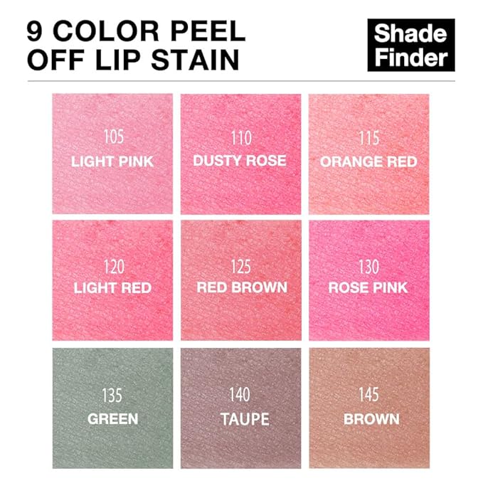 evpct Lip Tains Peel off, Peel off Lip Liner Tattoo Lip Stain Tint Gloss Marker Makeup, Long Lasting Waterproof 24 Hours Matte Finish Transfer-proof Pigmented Color Stay Lipsticks, 135 Deep Green